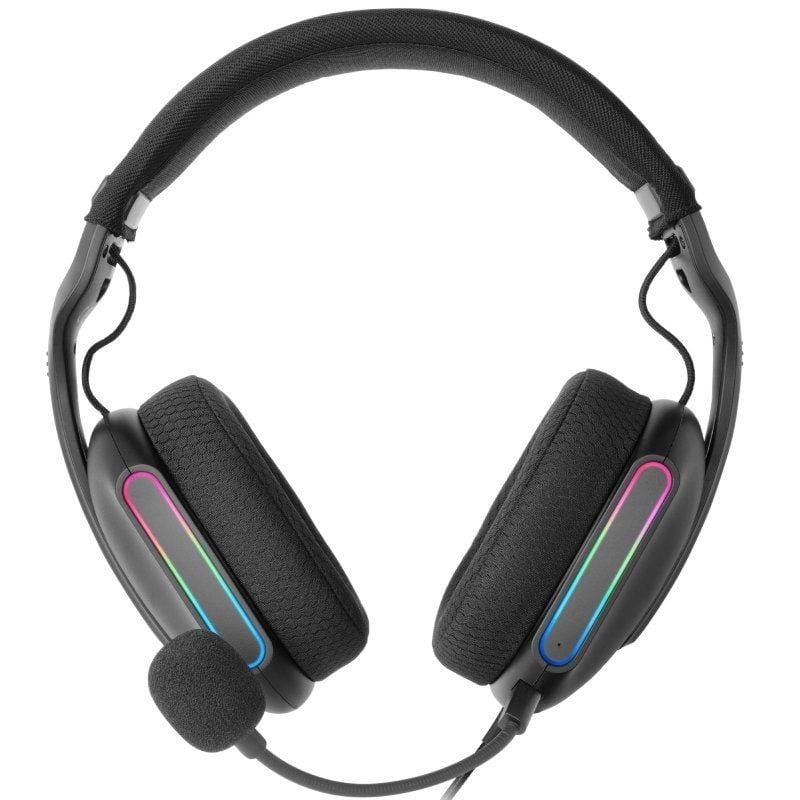 Auscultadores Gaming com Microfone Mars Gaming MH-PRO/ Jack 3.5/ USB/ Pretos