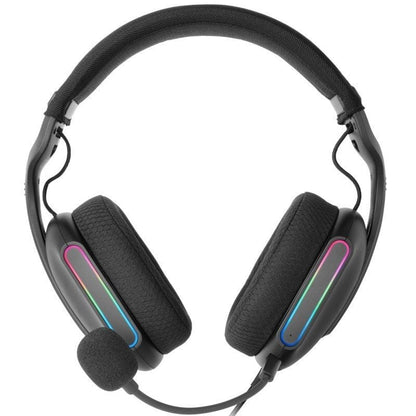 Auscultadores Gaming com Microfone Mars Gaming MH-PRO/ Jack 3.5/ USB/ Pretos
