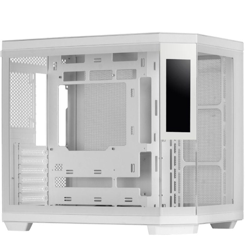Caja Gaming Semitorre Mars Gaming MC-3TCORELCD/ Blanca