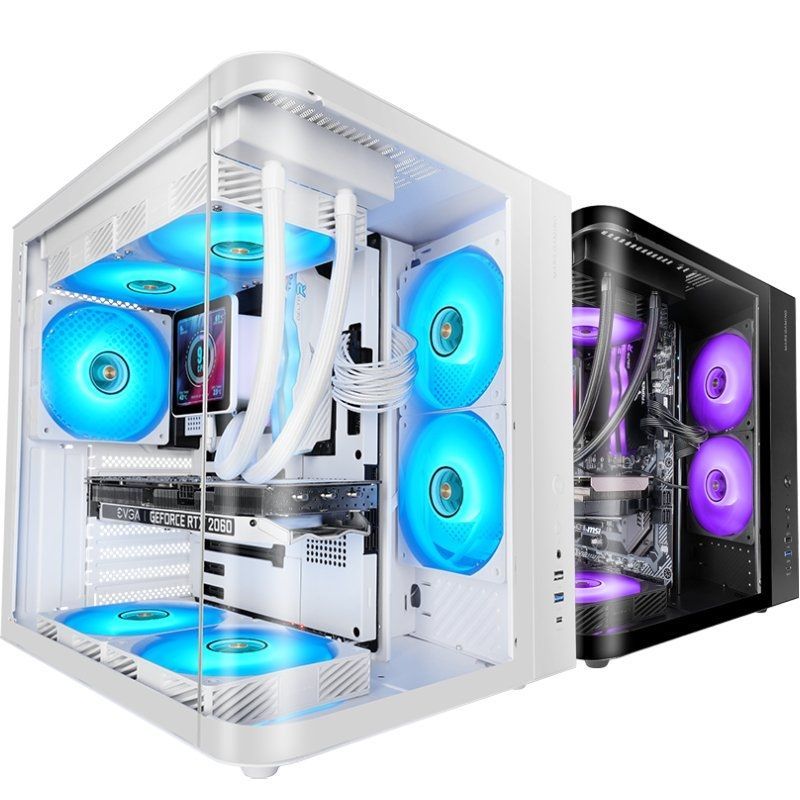 Caixa Gaming Semitorre Mars Gaming MC-CURV/ Branca