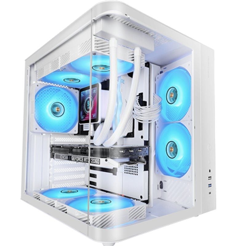 Caixa Gaming Semitorre Mars Gaming MC-CURV/ Branca