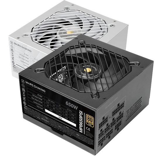 Fonte de Alimentação Mars Gaming MPB650PSI/ 650W/ Ventoinha 12cm/ 80 Plus Gold