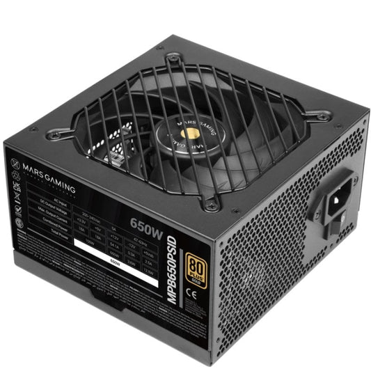 Fonte de Alimentação Mars Gaming MPB650PSID/ 650W/ Ventoinha 12cm/ 80 Plus Gold