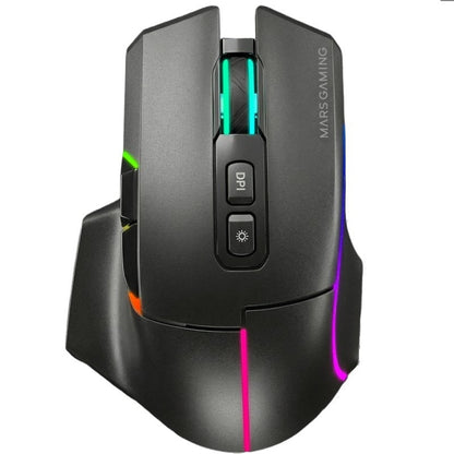 Rato Sem Fios Mars Gaming MMW-VECTOR/ Bateria Recarregável/ Até 12000 DPI