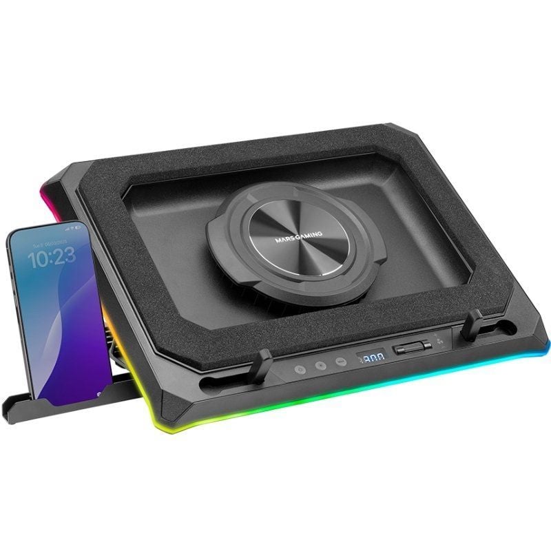 Base Refrigeradora Mars Gaming MNBC-ULTRA para Portáteis até 18''/ Iluminação LED