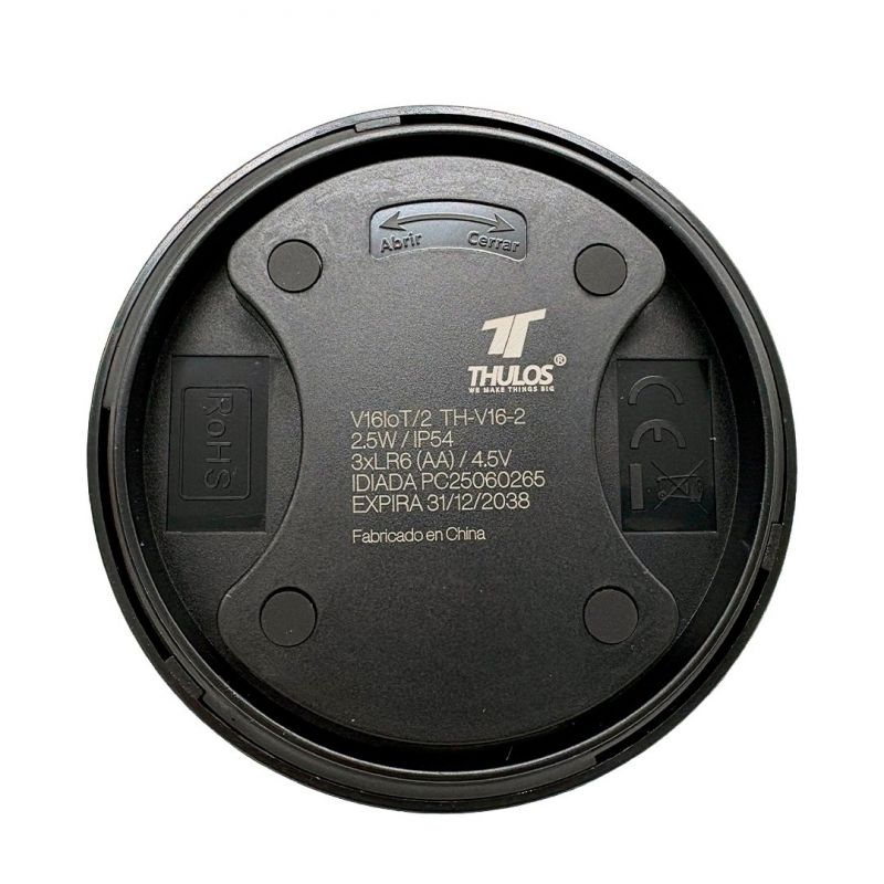 Luz baliza de emergencia para coche Thulos TH-V16-2/ Homologada/ Base Imantada/ Geolocalizable/ Funciona a Pilas/ Incluye Funda