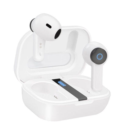 Auscultadores Bluetooth TooQ Bender TQBWH-0031W com estojo de carregamento/ Autonomia 4h/ Brancos