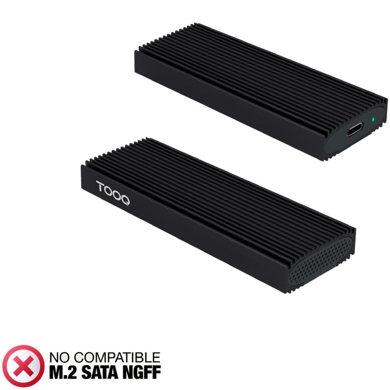 Caja Externa para Disco SSD M.2 NVMe TooQ TQE-2230B/ USB 3.1