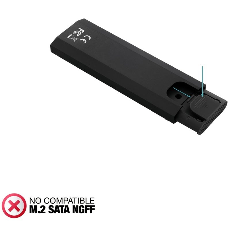 Caja Externa para Disco SSD M.2 NVMe TooQ TQE-2231B/ USB 3.1