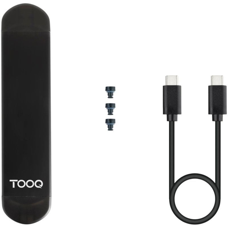 Caja Externa para Disco SSD M.2 NVMe TooQ TQE-2240B/ USB 3.0/ USB Tipo-C 3.2 Gen2