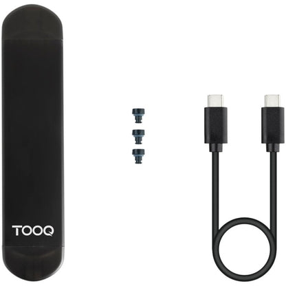 Caja Externa para Disco SSD M.2 NVMe TooQ TQE-2240B/ USB 3.0/ USB Tipo-C 3.2 Gen2