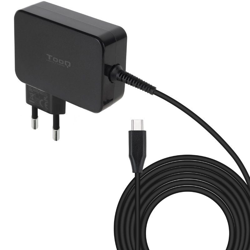 Carregador de Portátil GaN TooQ TQLC-USBCGAN100PD USB Tipo-C/ 100W/ Automático/ Voltagem 5-20V