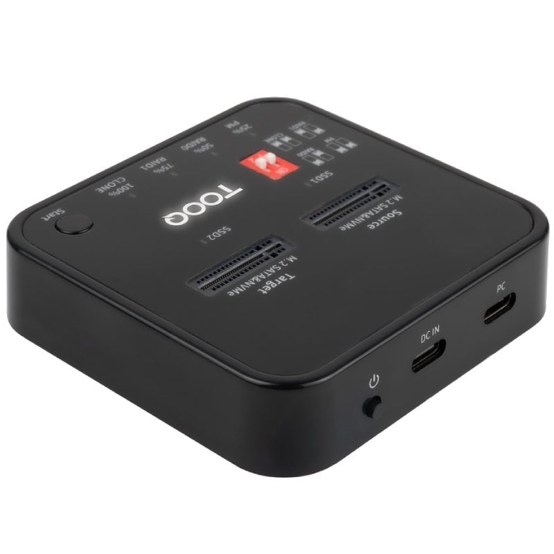 Docking Station para SSD M2 SATA/NVMe TooQ TQDS-201B