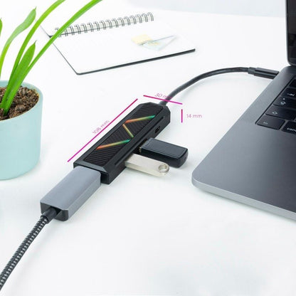Docking USB Tipo-C Nanocable 10.16.0401/ 2xUSB/ 1xUSB Tipo-C PD/ 1xHDMI 4K