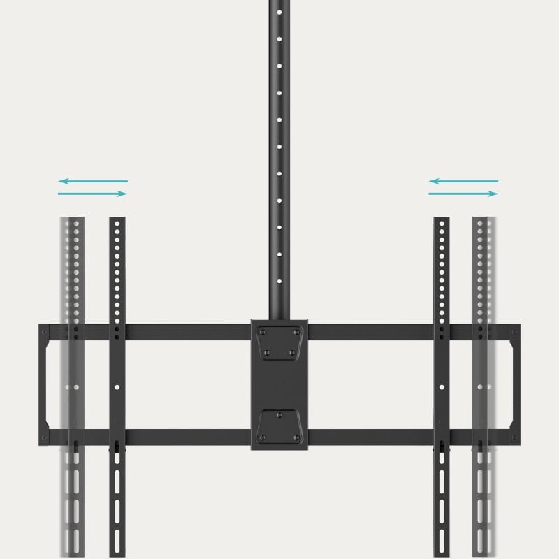 Suporte de Teto Rotativo/Inclinável TooQ LPCE11100TSLI-B para TV de 50-100"/ até 80kg