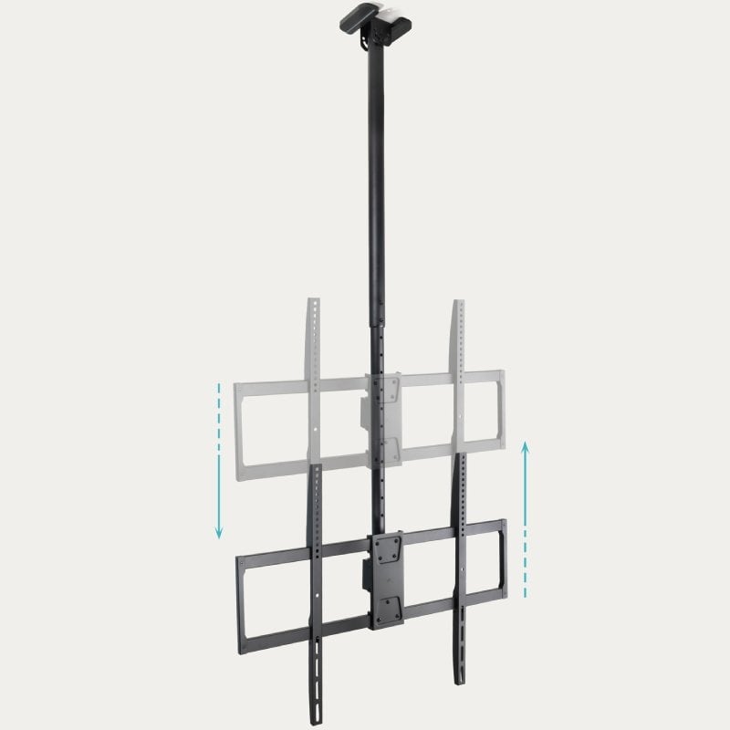 Suporte de Teto Rotativo/Inclinável TooQ LPCE11100TSLI-B para TV de 50-100"/ até 80kg