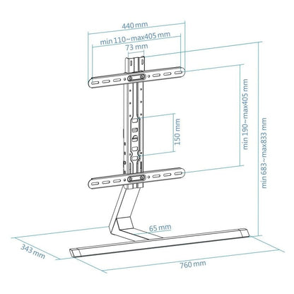 Suporte de Mesa TooQ DB3265F-B para TV de 32-65"/ até 40kg