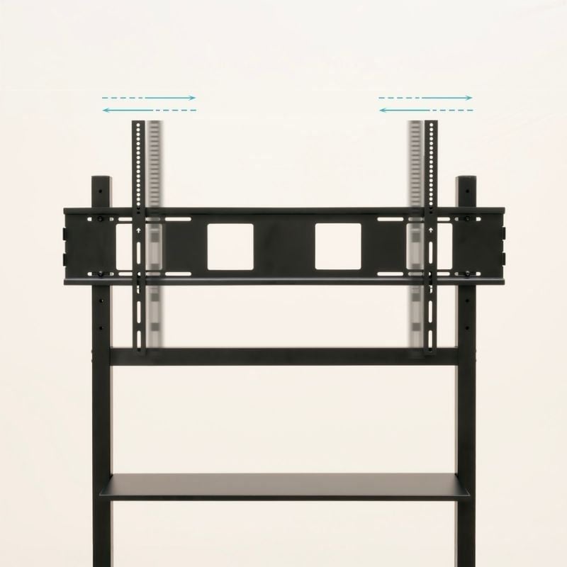 Suporte de Chão Ajustável com Rodas TooQ FS20105M-B para TV de 60-105"/ até 120kg