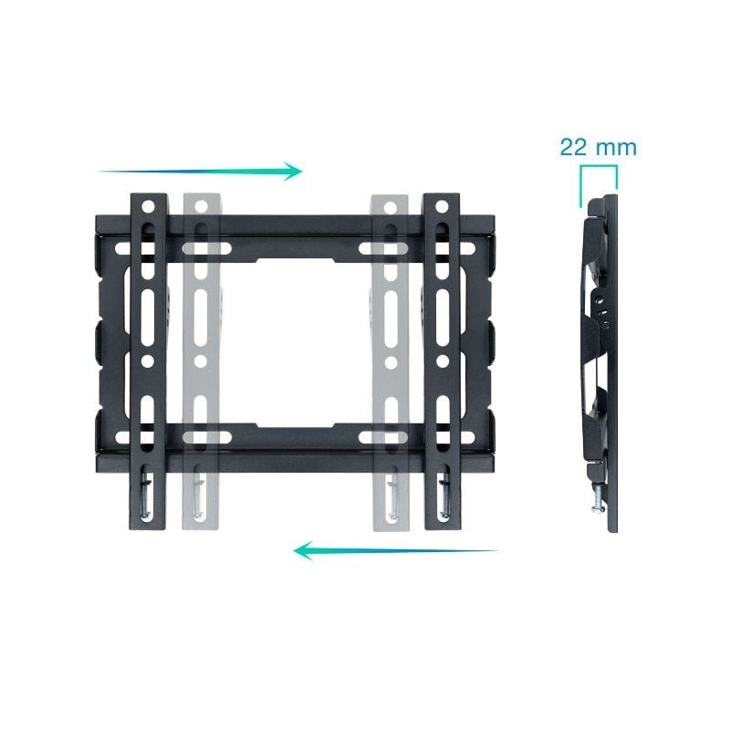 Suporte de Parede Fixo TooQ LP1043F-B para TV de 23-43"/ até 45kg