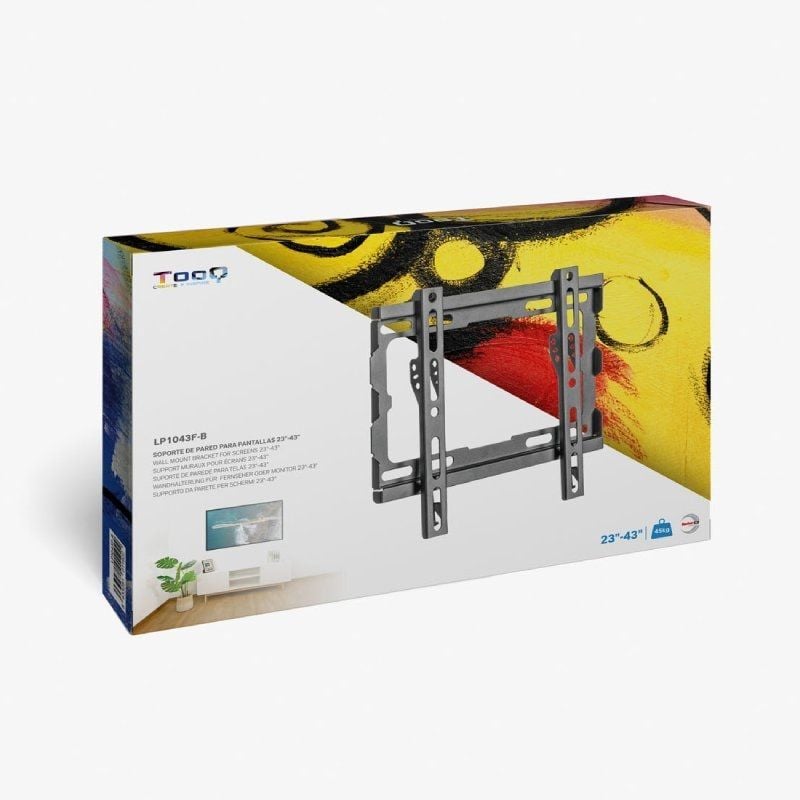 Suporte de Parede Fixo TooQ LP1043F-B para TV de 23-43"/ até 45kg