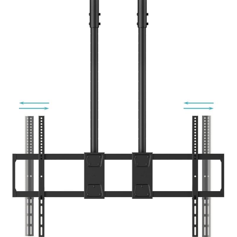 Soporte de Techo Extensible/ Inclinable TooQ LPCE11120TSLI-B para TV de 60-120"/ hasta 120kg