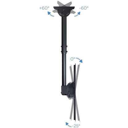Suporte de Teto Orientável/ Inclinável/ Extensível Tooq LPCE1155TSLI-B para TV de 32-55"/ até 50kg