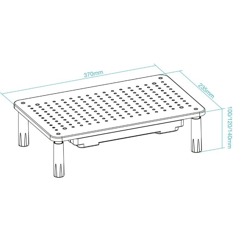 Suporte de Monitor TooQ TQMR087/ até 20kg