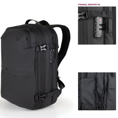 Mochila TooQ TQBP-V101-BK/ Capacidade 30-55L/ Preta/ Inclui Bomba de Ar