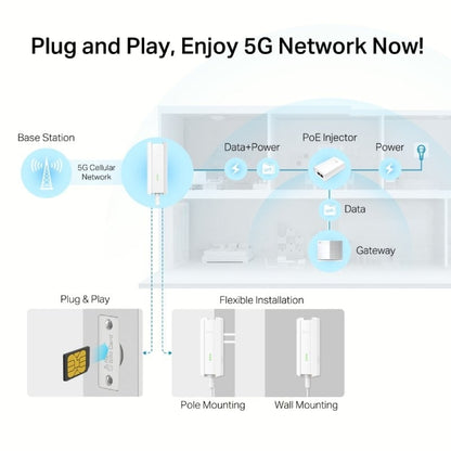 Ponto de Acesso Sem Fios TP-Link NE211-Outdoor/ 5G/ PoE+/ 3400Mbps