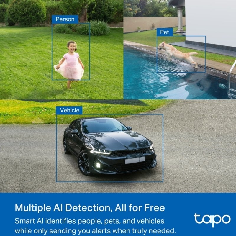 Câmaras de Videovigilância TP-Link Tapo C425 KIT/ Visão Noturna/ Controlo via APP/ Inclui Painel Solar