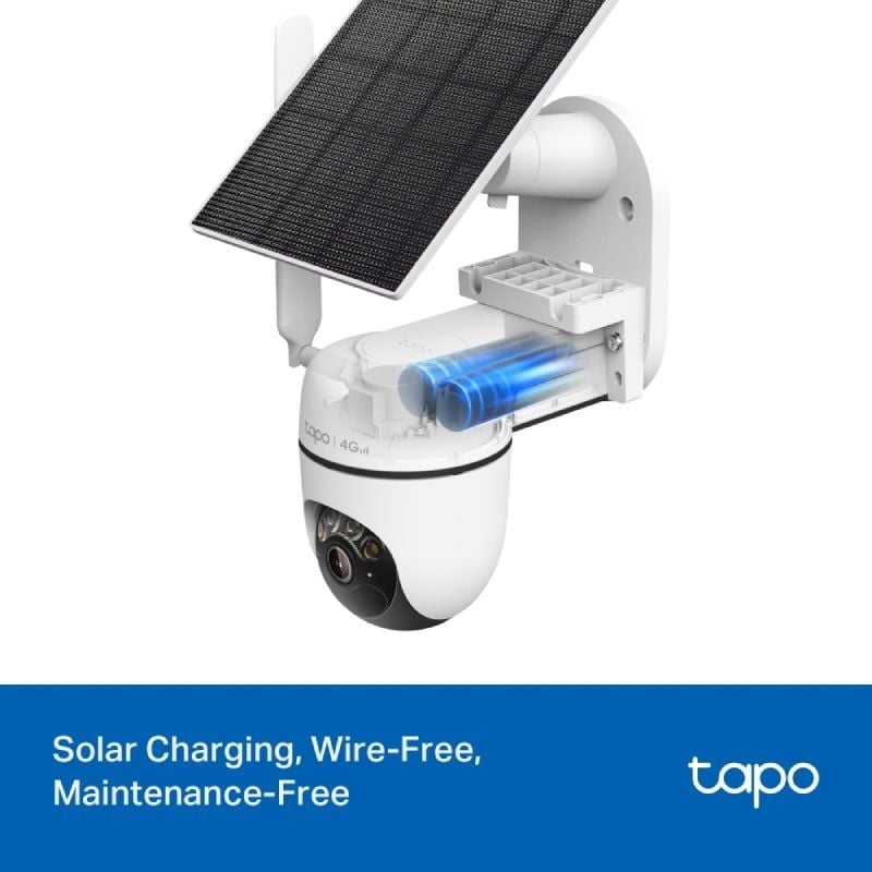 Cámara de Videovigilancia TP-Link Tapo C615G Kit/ Visión Nocturna/ Control desde APP/ Incluye Panel Solar