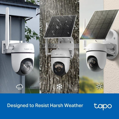 Cámara de Videovigilancia TP-Link Tapo C615G Kit/ Visión Nocturna/ Control desde APP/ Incluye Panel Solar