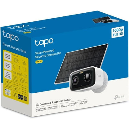 Cámara de Videovigilancia TP-Link Tapo TC80 KIT/ Visión Nocturna/ Control desde APP/ Incluye Panel Solar