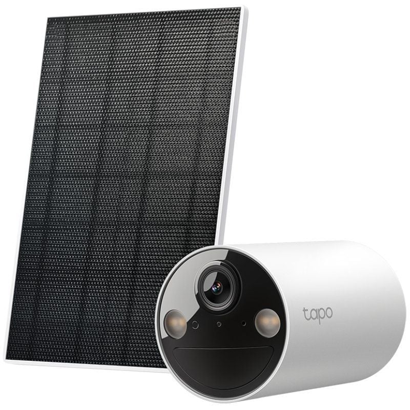 Câmara de Videovigilância TP-Link Tapo TC82 Kit/ Visão Noturna/ Controlo por APP/ Inclui Painel Solar
