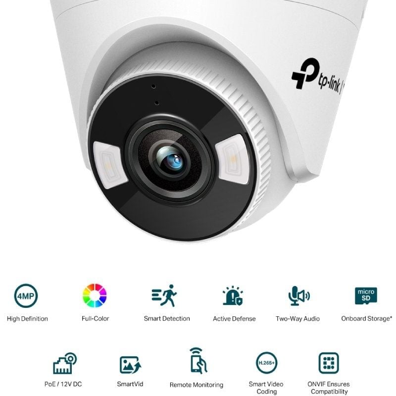 Câmara de Videovigilância TP-Link VIGI C440/ Visão Noturna/ Controlo por APP