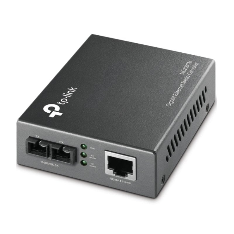 Conversor de Medios Gigabit TP-Link MC200CM V2/ 1 Puerto/ RJ-45 10/100/1000