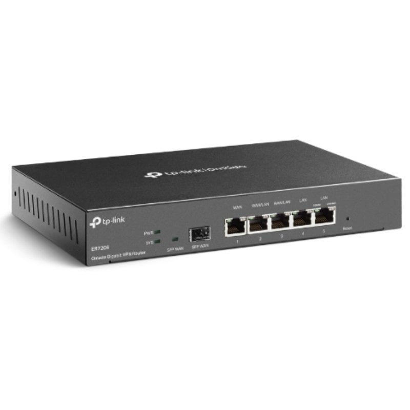 Router VPN TP-Link Omada TL-ER7206/ 5 Portas Multi-WAN
