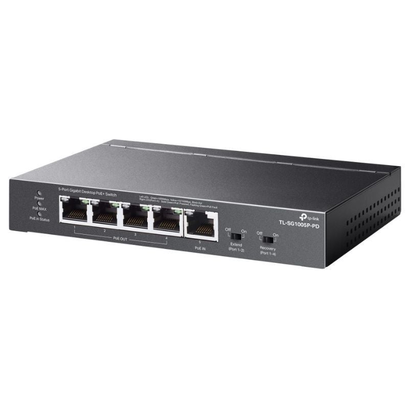 Switch TP-Link TL-SG1005P-PD 5 Portas/ RJ-45 1/ 2.5Gbps PoE