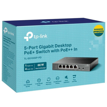 Switch TP-Link TL-SG1005P-PD 5 Portas/ RJ-45 1/ 2.5Gbps PoE