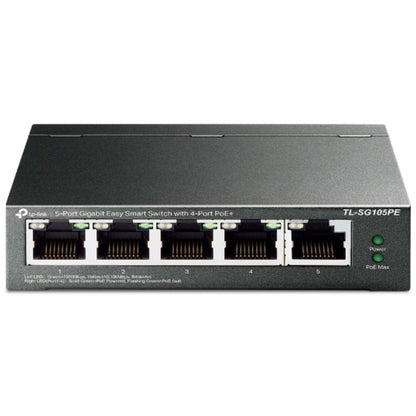 Switch TP-Link TL-SG105PE 5 Portas/ RJ-45 10/100/1000 PoE