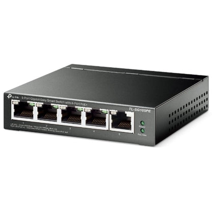 Switch TP-Link TL-SG105PE 5 Portas/ RJ-45 10/100/1000 PoE