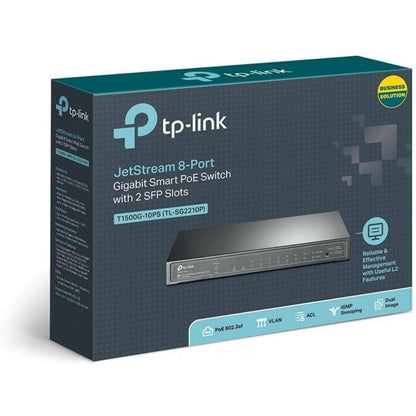 Switch TP-Link Smart Gigabit TL-SG2210P 10 Portas/ RJ-45 10/100/1000 PoE/ SFP