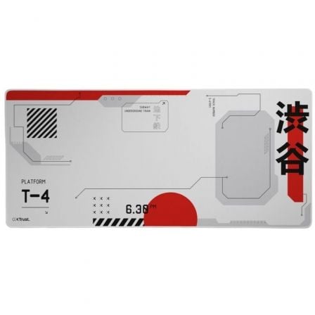 Alfombrilla Trust Gaming GXT 759 XXL/ 900 x 400 x 3mm/ Blanca