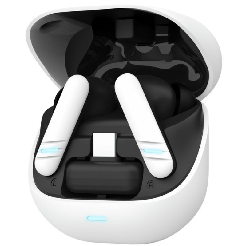 Auscultadores Bluetooth Trust GXT 409 Oxxie 25478 com estojo de carregamento/ Autonomia 7h/ Preto e Branco
