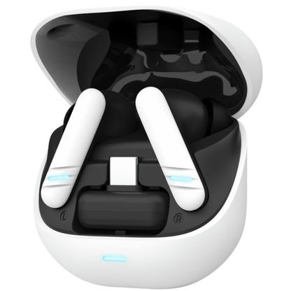 Auscultadores Bluetooth Trust GXT 409 Oxxie 25478 com estojo de carregamento/ Autonomia 7h/ Preto e Branco