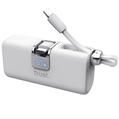 Powerbank 5000mAh Trust Pacto 26105/ 18W/ Blanca