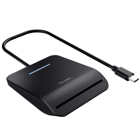 Leitor de Cartão de Cidadão Trust Primo 26061/ USB Tipo-C/ Preto
