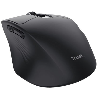 Rato Sem Fios Trust Niven Confort 26021/ Bateria recarregável/ Até 3200 DPI/ Preto