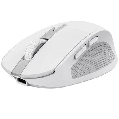 Rato Sem Fios Trust Ozaa Compact Wireless/ Bateria recarregável/ Até 3200 DPI/ Branco
