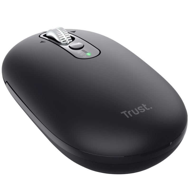 Rato Sem Fios Trust Seron 26018/ Bateria recarregável/ Até 3200 DPI/ Preto